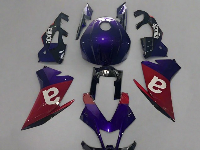 Lojas Carenagens Moto Aprilia RSV4 1000 2009-2015 - Roxo Vermelho