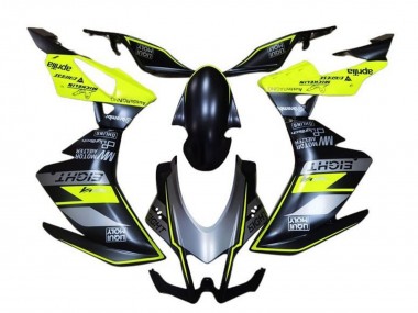 Lojas Carenagens Moto Aprilia RSV4 1000 2009-2015 - Preto Fosco Cinzento Verde