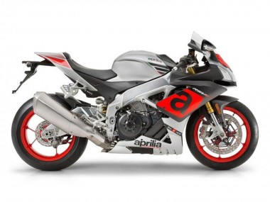 Lojas Carenagens Moto Aprilia RSV4 1000 2009-2015 - Prata Vermelho Preto