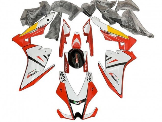 Lojas Carenagem Moto Aprilia RSV4 1000 2009-2015 - Branco Vermelho Preto Amarelo