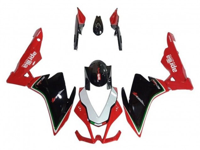 Lojas Carenagens Moto Aprilia RSV4 1000 2009-2015 - Vermelho Preto Branco Verde