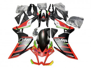 Lojas Carenagens Moto Aprilia RSV4 1000 2009-2015 - Preto Fosco Vermelho Verde Branco
