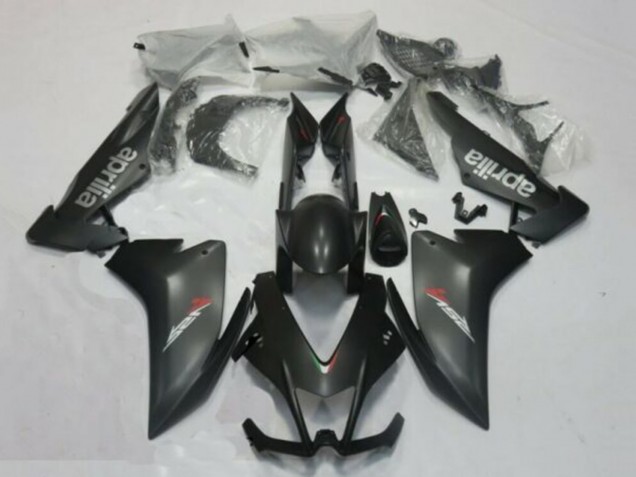 Lojas Carenagens Moto Aprilia RSV4 1000 2009-2015 - Preto Fosco Prata Vermelho Decal