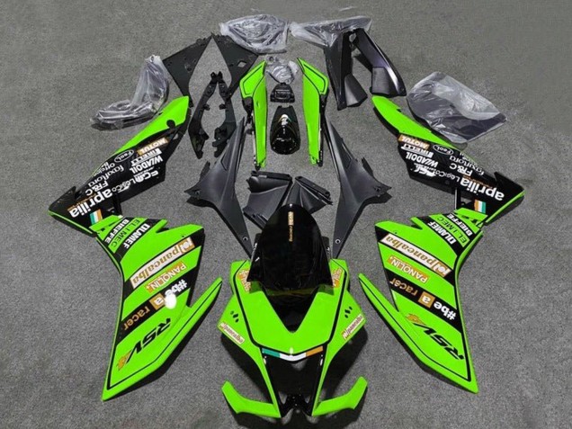 Lojas Carenagens Moto Aprilia RSV4 1000 2009-2015 - Verde Preto
