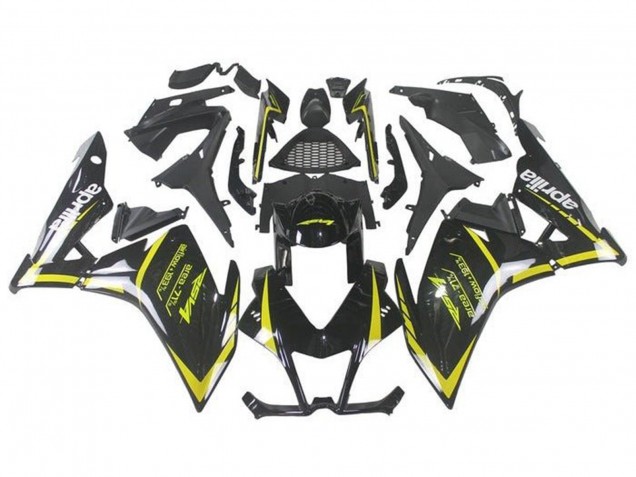 Lojas Carenagens Moto Aprilia RSV4 1000 2009-2015 - Preto Amarelo
