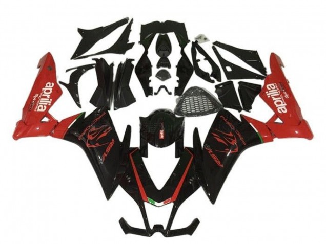 Lojas Carenagem Moto Aprilia RSV4 1000 2009-2015 - Preto Vermelho