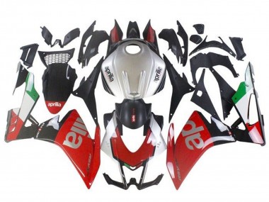 Lojas Carenagem Moto Aprilia RSV4 1000 2016-2020 - Vermelho Prata Preto Verde