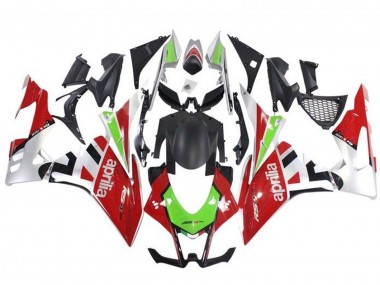 Lojas Carenagens Moto Aprilia RSV4 1000 2016-2020 - Vermelho Verde Prata Preto