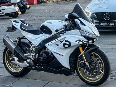 Lojas Carenagens Moto Aprilia RSV4 1100 2021-2024 - Branco Preto