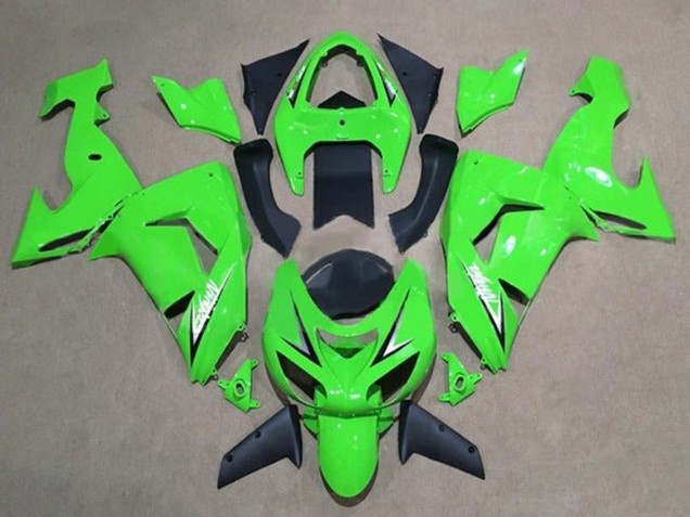 Lojas Carenagens Moto Kawasaki ZX10R 2006-2007 - Verde Branco Preto