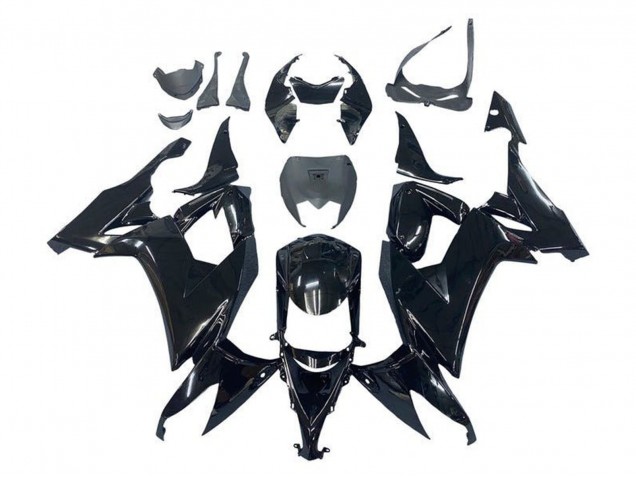 Lojas Carenagens Moto Kawasaki ZX10R 2008-2010 - Preto Brilhante