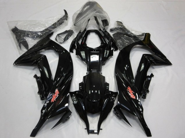Lojas Carenagens Moto Kawasaki ZX10R 2011-2015 - Preto Brilhante Vermelho