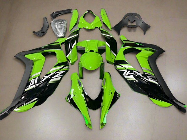 Lojas Carenagens Moto Kawasaki ZX10R 2016-2020 - Verde Preto Brilhante
