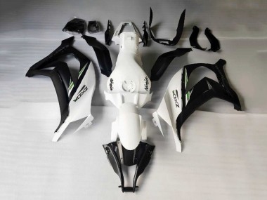 Lojas Carenagens Moto Kawasaki ZX10R 2016-2020 - Branco Preto Verde Listra