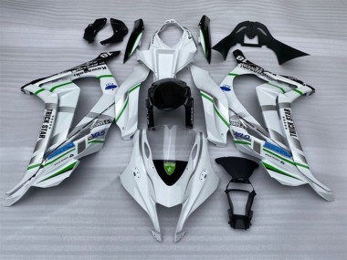 Lojas Carenagens Moto Kawasaki ZX10R 2016-2020 - Branco Prata Verde Azul Preto Trick Star
