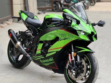 Lojas Carenagens Moto Kawasaki ZX10R 2021-2025 - Verde Preto Vermelho Listra