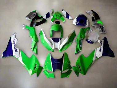 Lojas Carenagens Moto Kawasaki ZX10R 2021-2025 - Verde Branco Azul