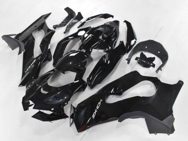 Lojas Carenagens Moto Kawasaki ZX10R 2021-2025 - Preto Brilhante Branco Verde Decal