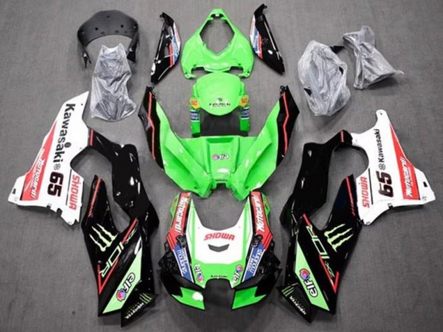 Lojas Carenagens Moto Kawasaki ZX10R 2021-2026 - Verde Preto Vermelho Branco Azul Showr Elf Monstro 65