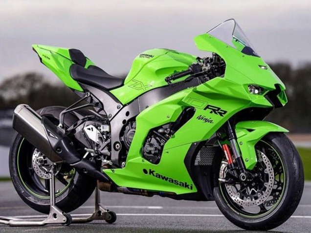 Lojas Carenagens Moto Kawasaki ZX10R 2021-2025 - Verde Preto