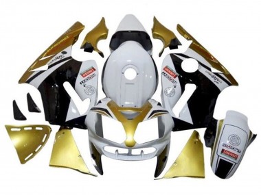 Lojas Carenagens Moto Kawasaki ZX12R 2000-2001 - Branco Ouro Preto
