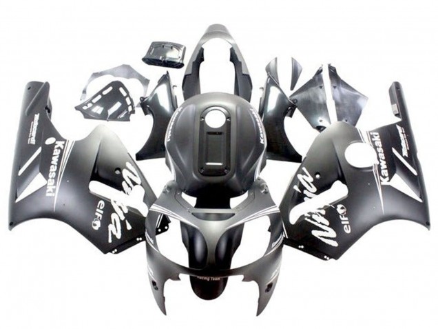 Lojas Carenagens Moto Kawasaki ZX12R 2002-2006 - Preto Fosco Branco
