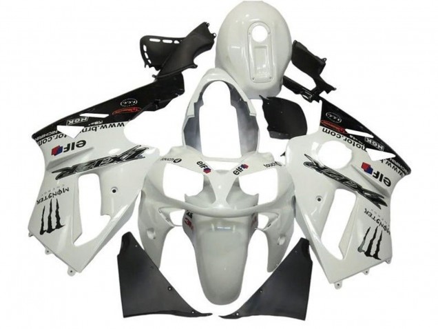 Lojas Carenagens Moto Kawasaki ZX12R 2002-2006 - Branco Pérola Preto Elf Monstro