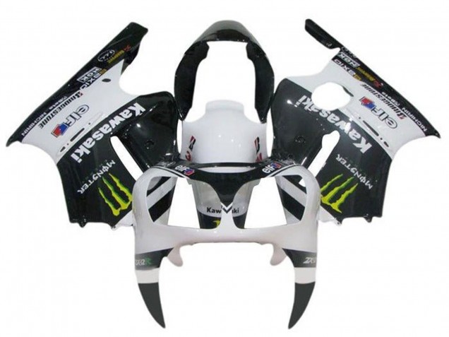 Lojas Carenagens Moto Kawasaki ZX12R 2002-2006 - Branco Preto Amarelo Monstro