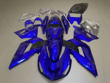 Lojas Kits Carenagem Moto Kawasaki ZX14R ZZR1400 2006-2011 - Azul