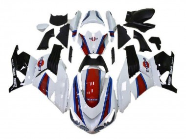Lojas Carenagens Moto Kawasaki ZX14R ZZR1400 2006-2011 - Branco Vermelho Azul Preto Martini