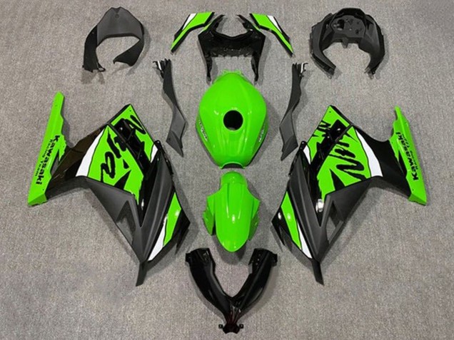 Lojas Carenagens Moto Kawasaki EX300 2013-2024 - Verde Branco Preto