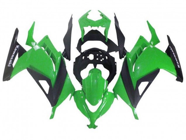 Lojas Carenagens Moto Kawasaki EX300 2013-2024 - Verde Preto