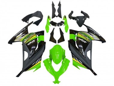 Lojas Carenagens Moto Kawasaki EX300 2013-2024 - Verde Preto Prata Amarelo