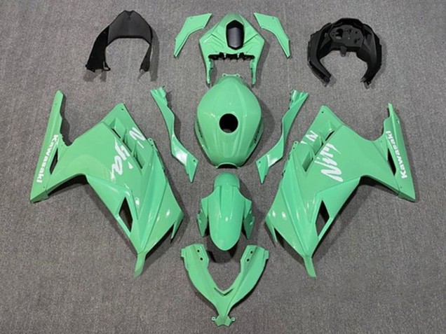 Lojas Carenagens Moto Kawasaki EX300 2013-2024 - Verde Claro Branco