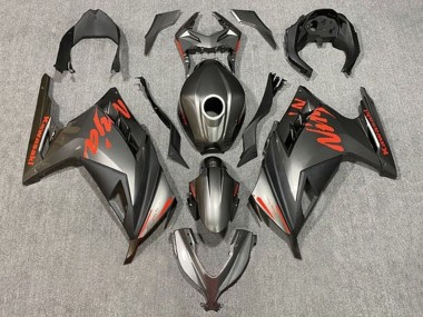 Lojas Carenagens Moto Kawasaki EX300 2013-2024 - Preto Fosco Vermelho