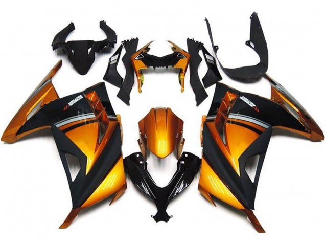 Lojas Carenagens Moto Kawasaki EX300 2013-2024 - Laranja Preto Cinzento