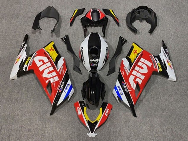 Lojas Carenagens Moto Kawasaki EX300 2013-2024 - Branco Vermelho Amarelo Azul Preto Givi