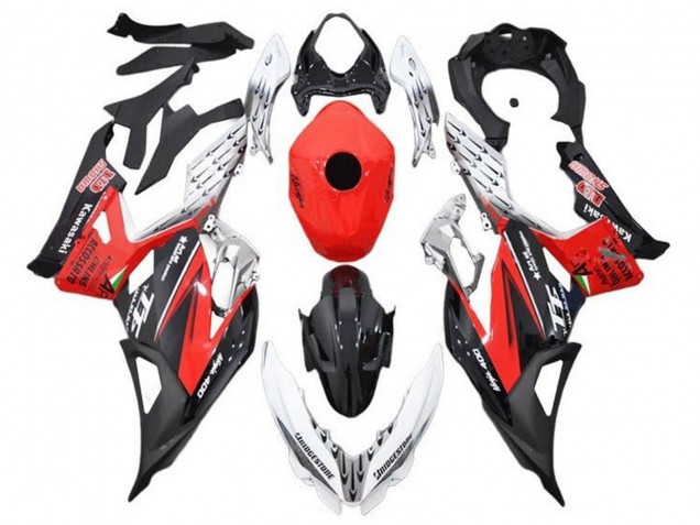 Lojas Carenagens Moto Kawasaki Ninja 400 2018-2024 - Branco Vermelho Preto