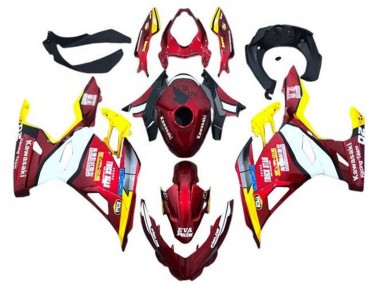 Lojas Carenagens Moto Kawasaki Ninja 400 2018-2024 - Vermelho Amarelo Branco Azul Eva Corrida