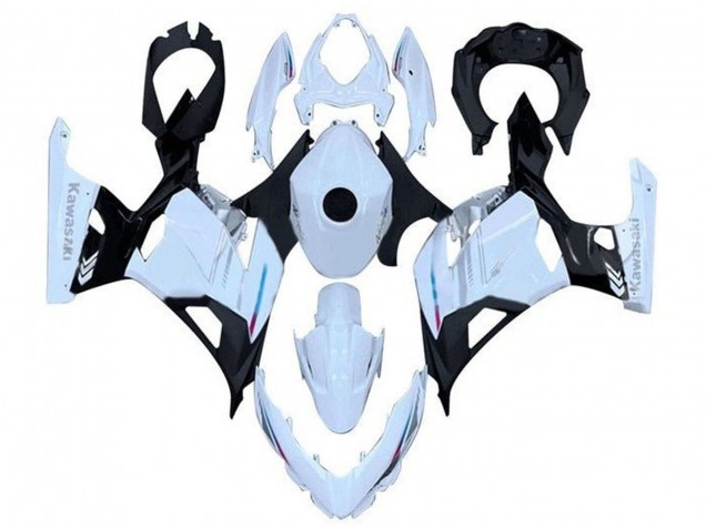 Lojas Carenagem Moto Kawasaki Ninja 400 2018-2024 - Branco Preto