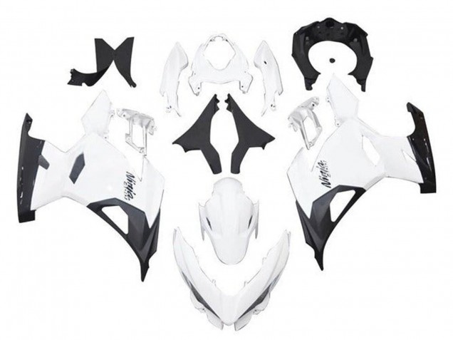 Lojas Carenagens Moto Kawasaki Ninja 400 2018-2024 - Branco Preto