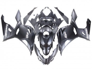 Lojas Carenagens Moto Kawasaki Ninja 400 2018-2024 - Preto Fosco Branco Decalques