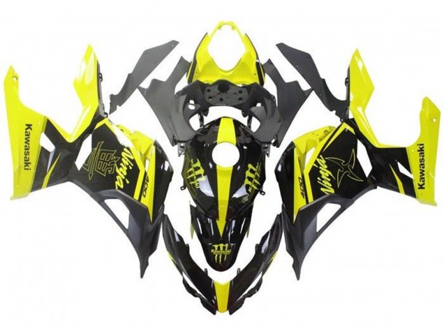Lojas Carenagens Moto Kawasaki Ninja 400 2018-2024 - Amarelo Preto Monstro
