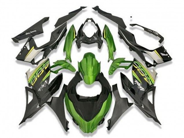 Lojas Carenagens Moto Kawasaki Ninja 400 2018-2024 - Verde Preto Cinzento
