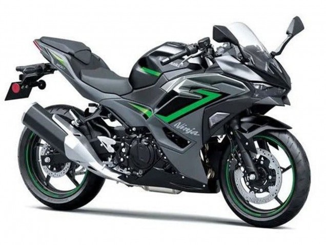 Lojas Carenagens Moto Kawasaki Ninja 500 EX500R 2024-2025 - Preto Cinzento Verde