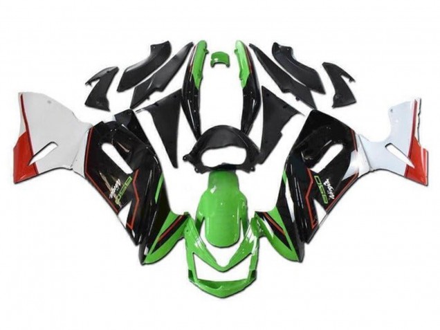 Lojas Carenagens Moto Kawasaki Ninja 650 EX650 2006-2008 - Verde Preto Branco Vermelho