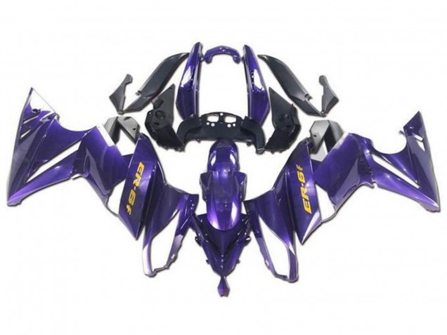 Lojas Carenagens Moto Kawasaki Ninja ER6F 2009-2011 - Roxo Amarelo