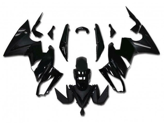 Lojas Carenagens Moto Kawasaki Ninja 650 EX650 2009-2011 - Preto Brilhante Preto Fosco