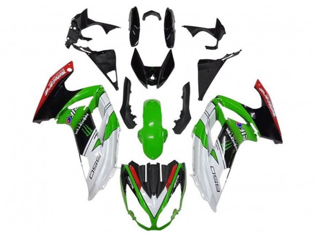 Lojas Carenagens Moto Kawasaki Ninja 650 EX650 2012-2016 - Branco Verde Preto Vermelho Monstro