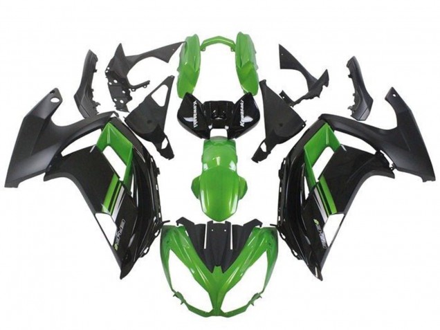 Lojas Carenagens Moto Kawasaki Ninja ER6F 2012-2014 - Verde Preto